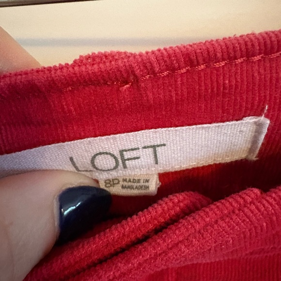 LOFT Raspberry Women's wide Leg Pants - Picture 3 of 4